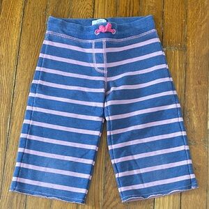 MB cropped Striped Pink and Blue sweat pants